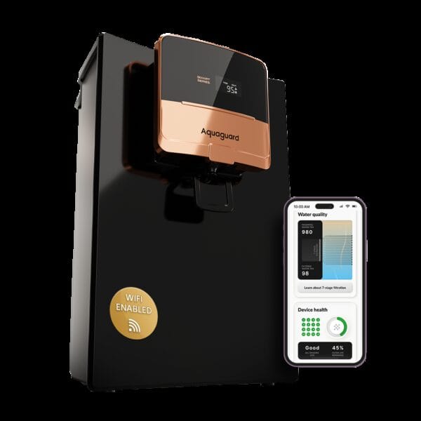 Aquaguard Ritz Pro 2X Life RO + UV Stainless Steel Smart IoT Water Purifier